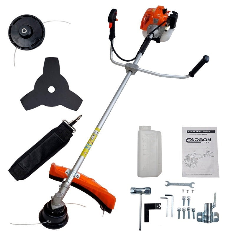 Roçadeira a Gasolina Lateral Carbon Fak 52CC 2,5HP Profissional