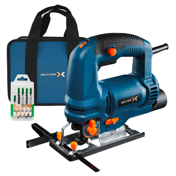 Serra Tico-Tico Elétrica Dexter 750W 127V com Bolsa e Lâminas